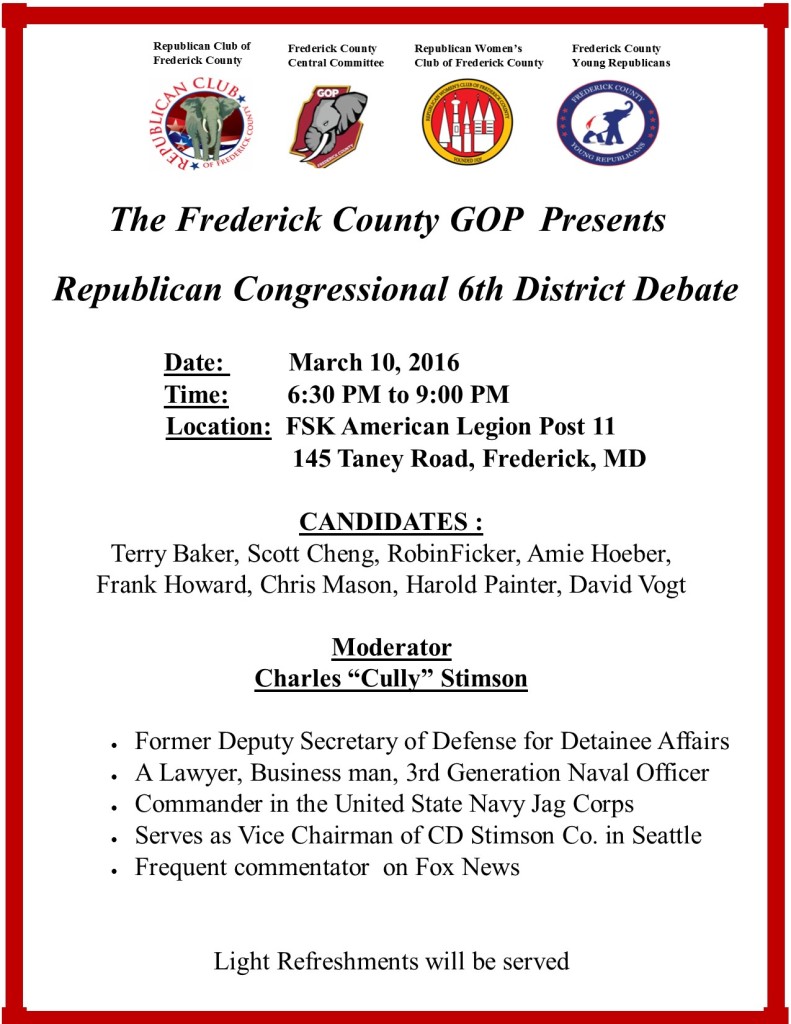 Frederick County Republican Debate