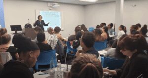 This is a photo taken of a House of Ruth Maryland training session.
