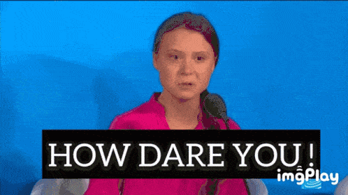 Greta Thunberg 'How Dare You' meme 