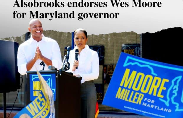 Prince George's County Executive Angela Alsobrooks endorses Wes Moore's 2022 Democratic gubernatorial bid.