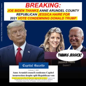 Jessica Haire voted to condemn Donald Trump