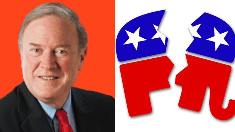 This is a photograph of Maryland state Senator Chris West and a broken Republican Party (MDGOP).