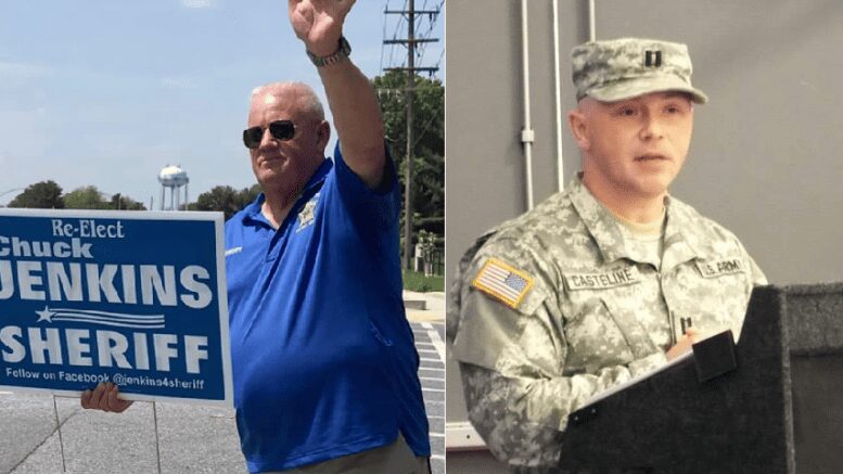 Sheriff Chuck Jenkins and Raymond Casteline