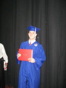 This is a photograph of Ryan Miner's 2008 Duquesne University graduation. 
