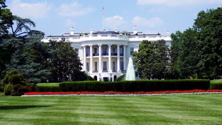 This is a photograph of the White House.