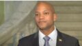 This is is a screenshot of Maryland Governor Wes Moore's in November 2022 at a joint press conference with then-Governor Larry Hogan, shortly after Wes Moore was elected governor.