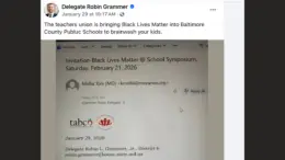 Maryland State Delegate Robin Grammer Facebook post screenshot regarding BCPS event.