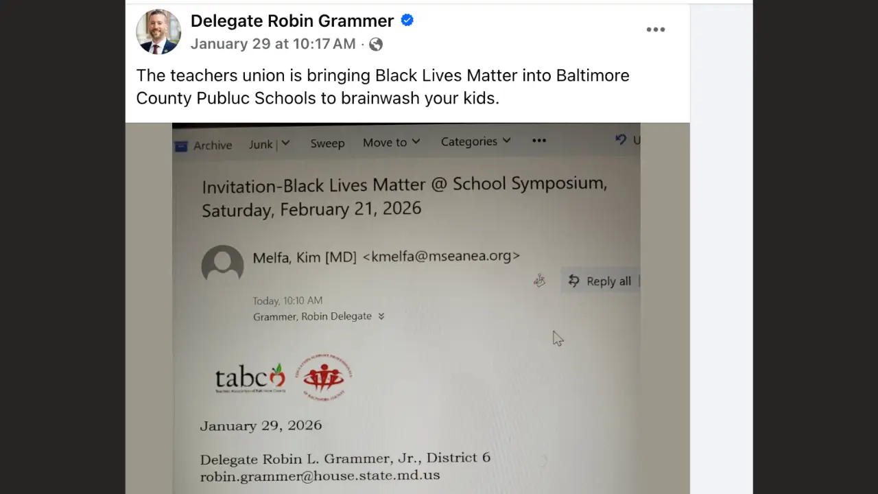 MD Del. Robin Grammer Backlashed Over BCPS 'Brainwash' Post