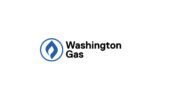 Washington Gas company logo, the regulated natural gas utility serving 513,000 Maryland customers across five counties.